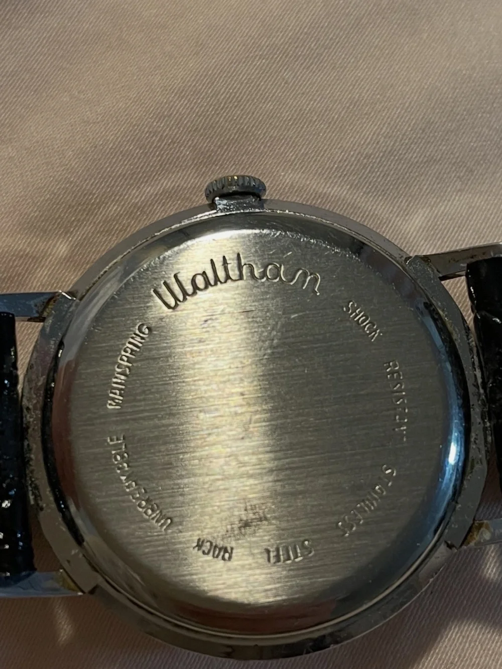 Vintage 1960s Waltham Mechanical Hand-Wind Dress Watch - RUNNING!